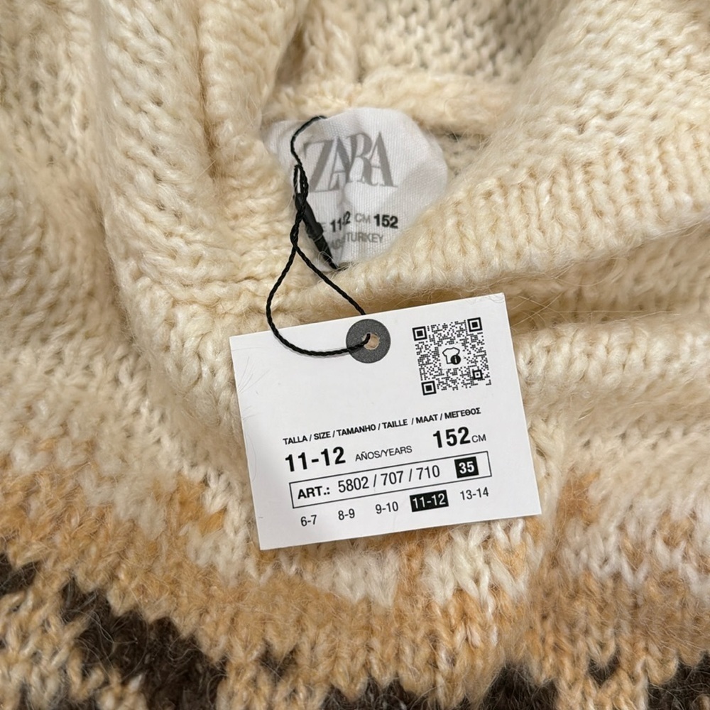 Zara Hooded Jacquard Sweater - Picture 4 of 6